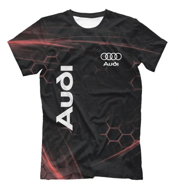 Novedad de verano, camiseta de manga corta con estampado 3D de Audi quattro para hombre, camiseta informal fresca transpirable de secado rápido para MOTO
