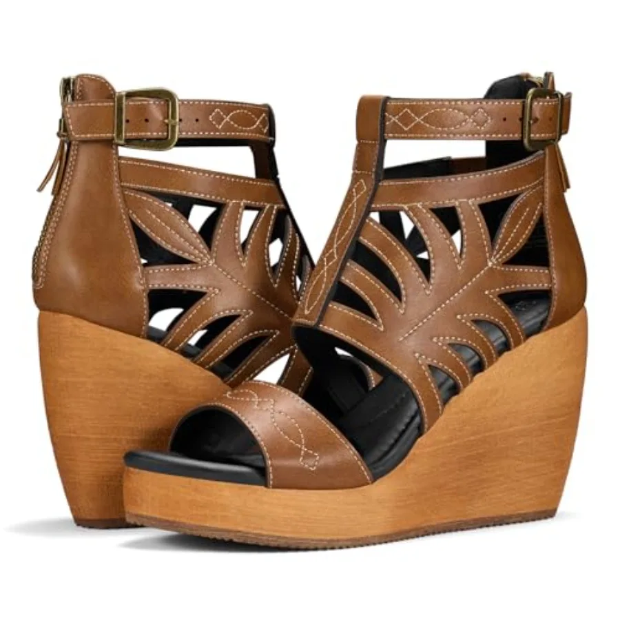 

Rollda Women's Wedge Sandals, Platform Sandals High Heels for Women, Fashion Dressy Casual Sandals, Comfortable Open Toe Summer