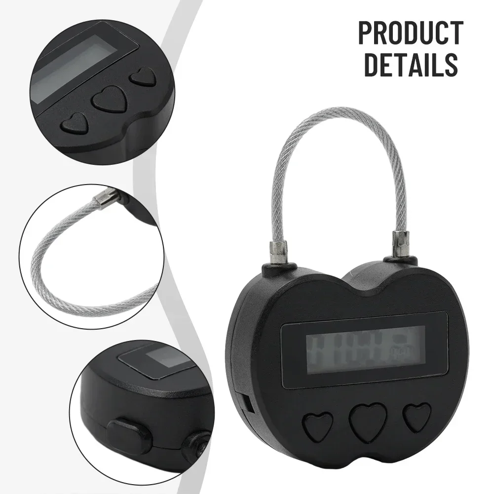 Durable Time Lock LCD Display Timer, Protect Your Privacy and Valuables, Lightweight and Travel friendly