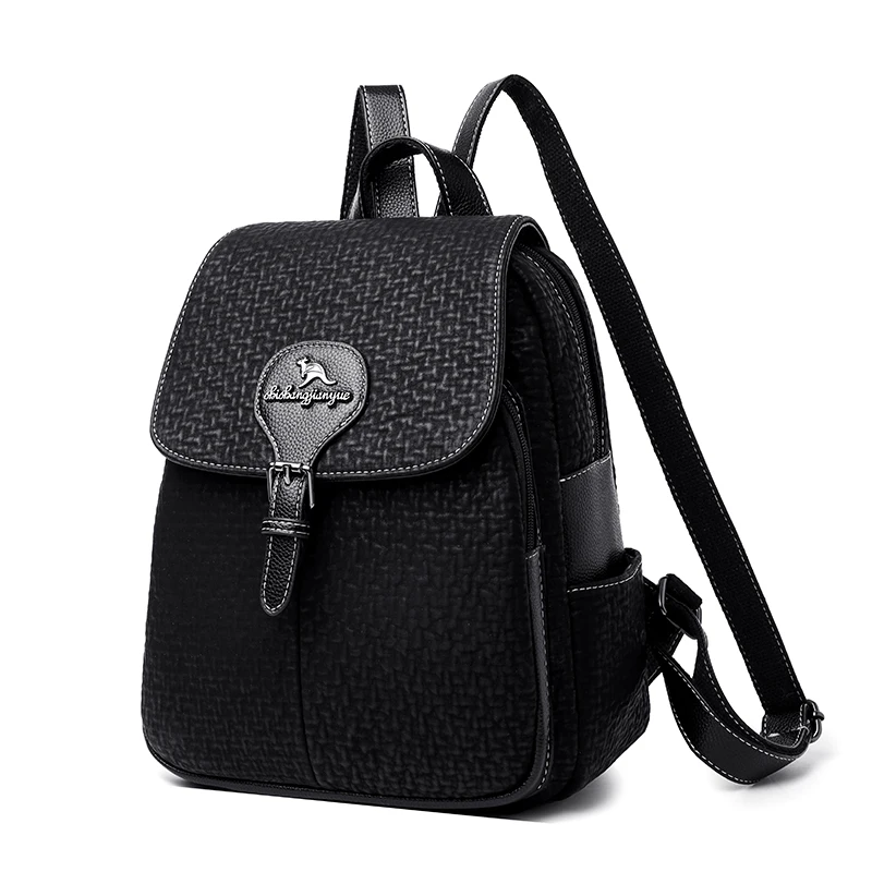 New Luxury Multifunction Vintage Women Backpack High Quality Female Back Pack Ladies Shoulder Bag Ladies Leather Travel Backpack