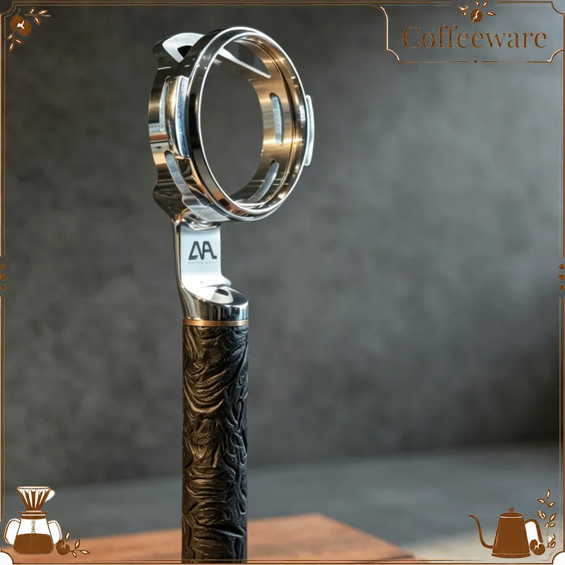 Special Edition 58Mm Coffee Portafilter Hollow Handle Stainless Steel Flat Base For Espresso Yacht Weber Home Barista Use