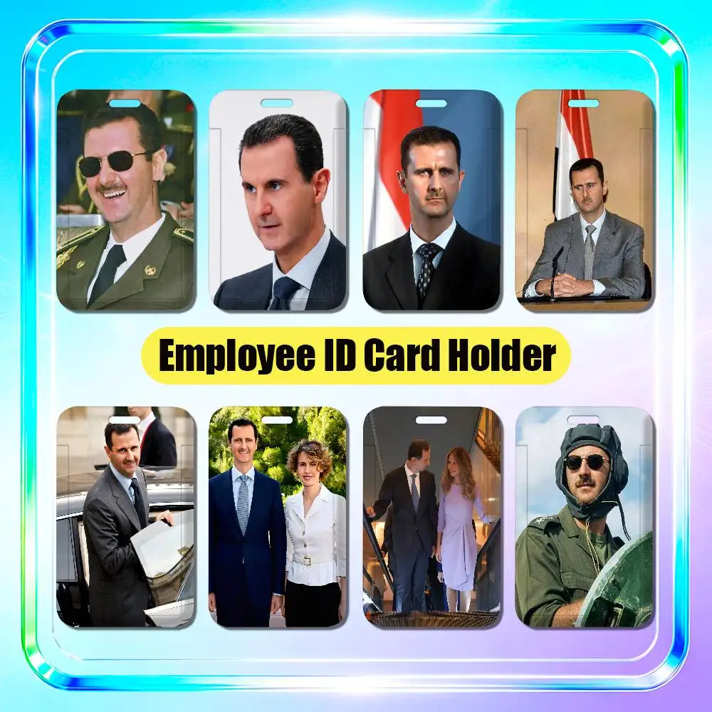 For Bashar Al-Assad Syria Employee ID Card Holder Office Badge Student Bank Work Credit Holders Hard Case Shell