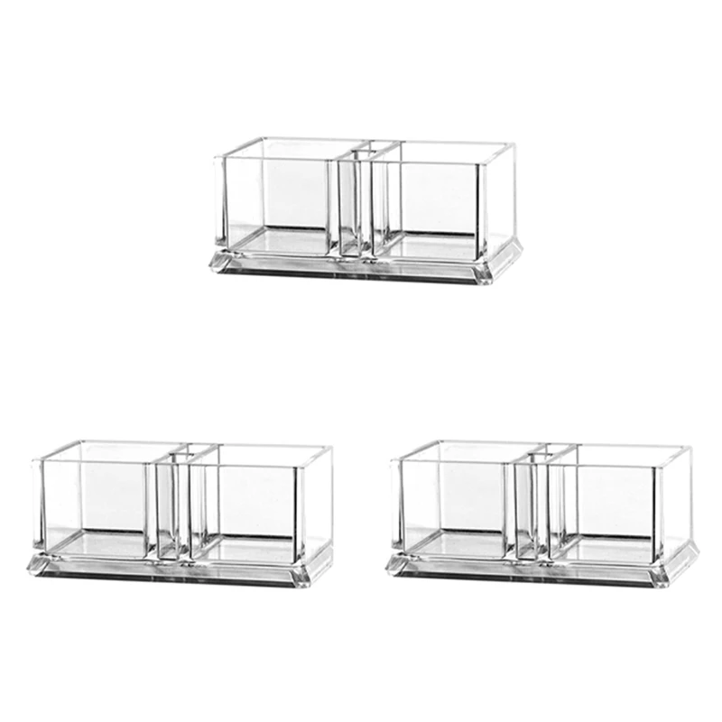 

3X 2 Lattices Clear Acrylic Tea Bags Holder Coffee Sugar Bag Boxes Acrylic Storage Organizer Case 15X8x6cm