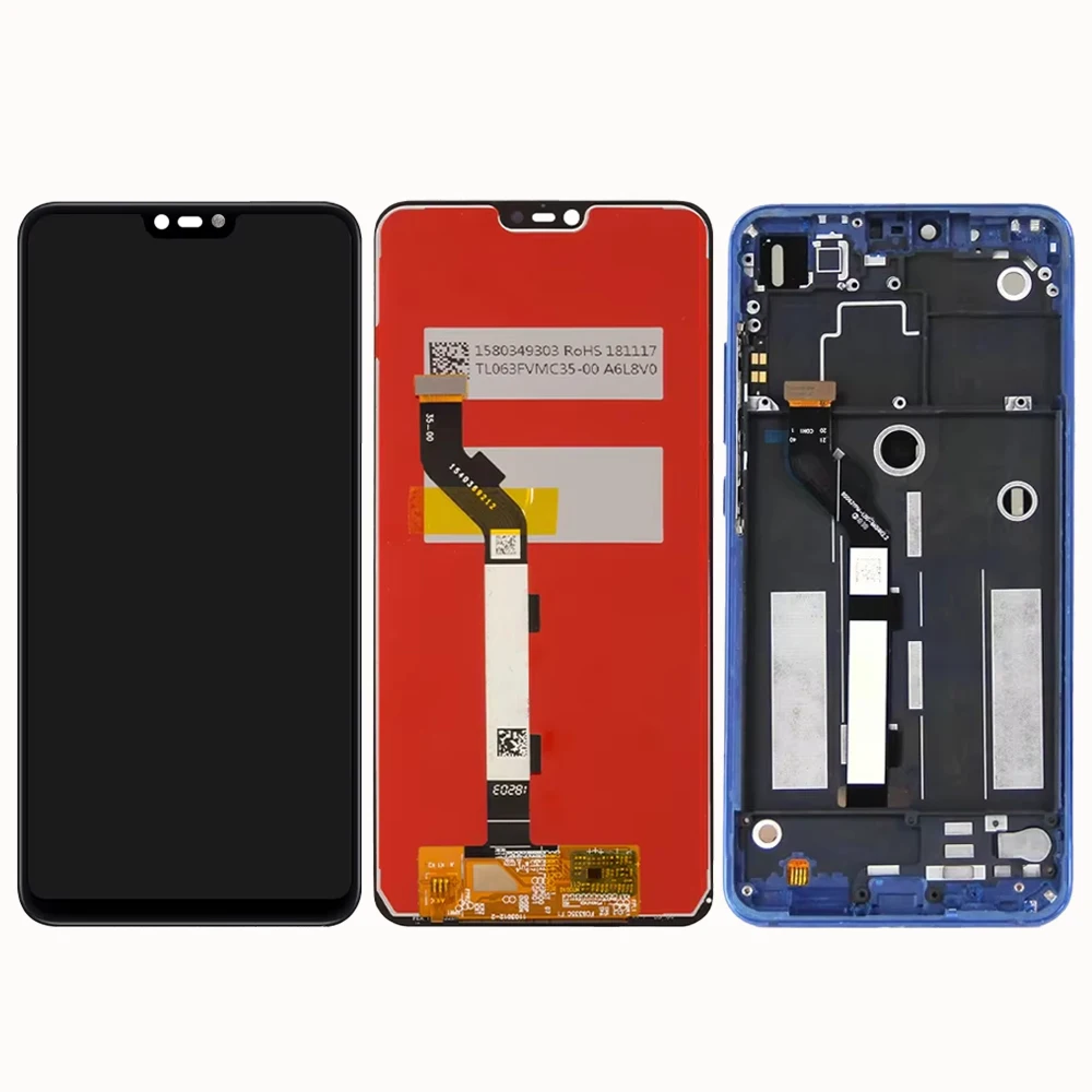 Gruppo schermo Mi8Lite da 6.26 "per Xiaomi Mi 8 Lite Display LCD Display Touch Screen Digitizer con cornice per Xiaomi Mi8 Lite