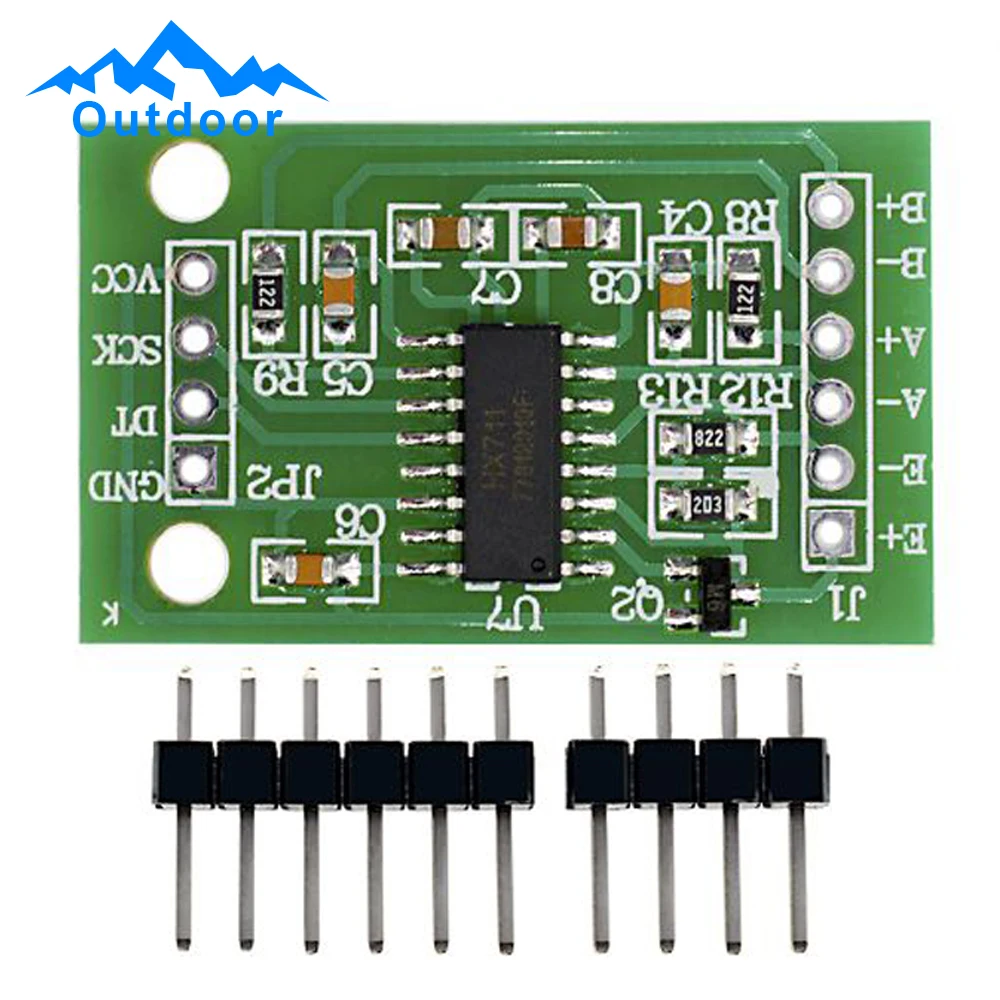 5PCS HX711 Load Cell Amplifier Precision Breakout Board Weighing Sensors Modules Load Cell Module Weighing Sensors Board 5-10V