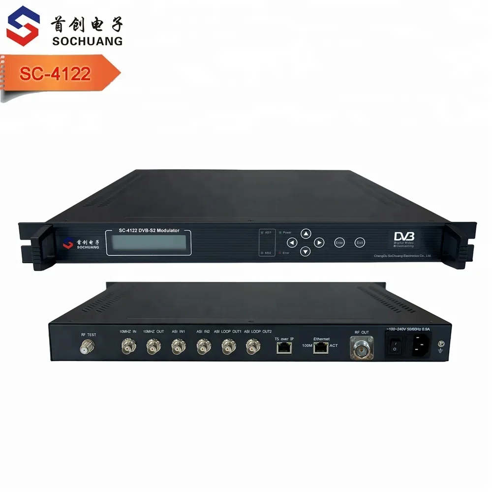 SC-4122  ASI/IP DVB-S2 QPSK modulator 950-2150Mhz for MMDS system