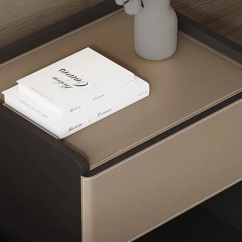 Light luxury highquality minimalist intelligent wireless charging hotel bedside table simple table