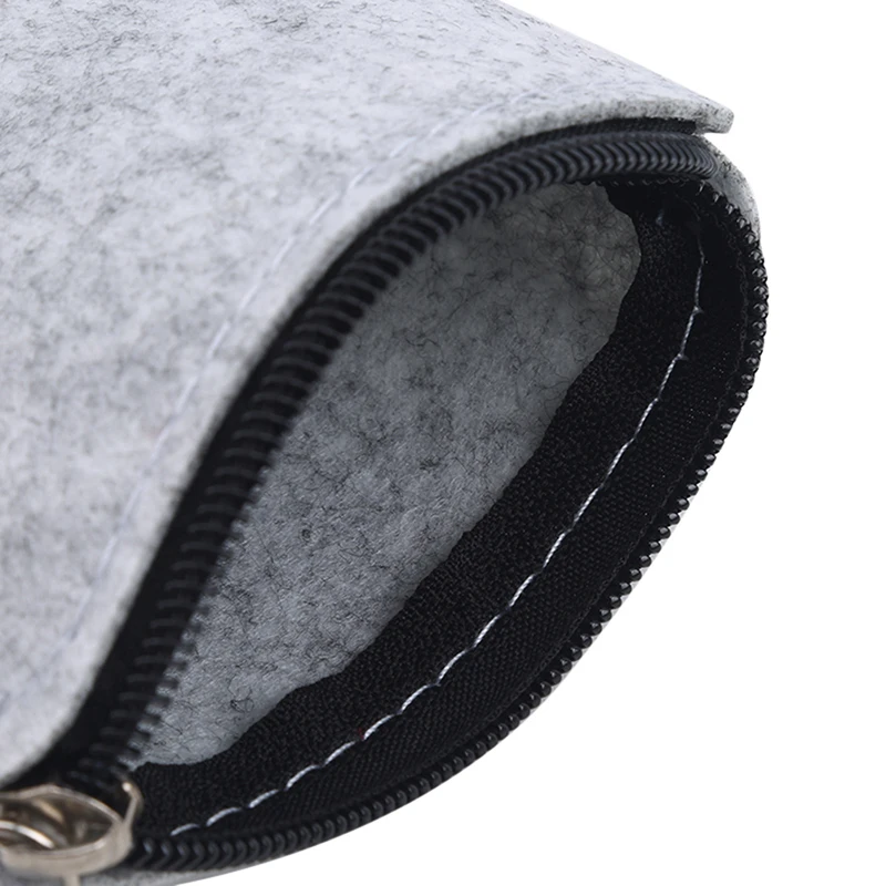 Felt Mini Storage Coin Purse Women Men Change Bag Credit Card ID Holder Headphone Bag Wallets For Male Female Wallets