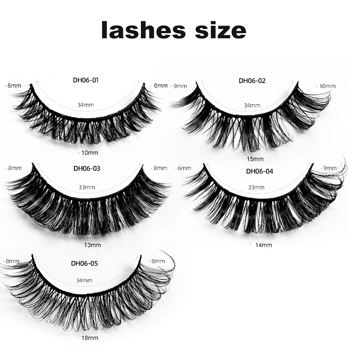 10 par rzęs sztucznych Russian Curl Volume, narzędzia do makijażu