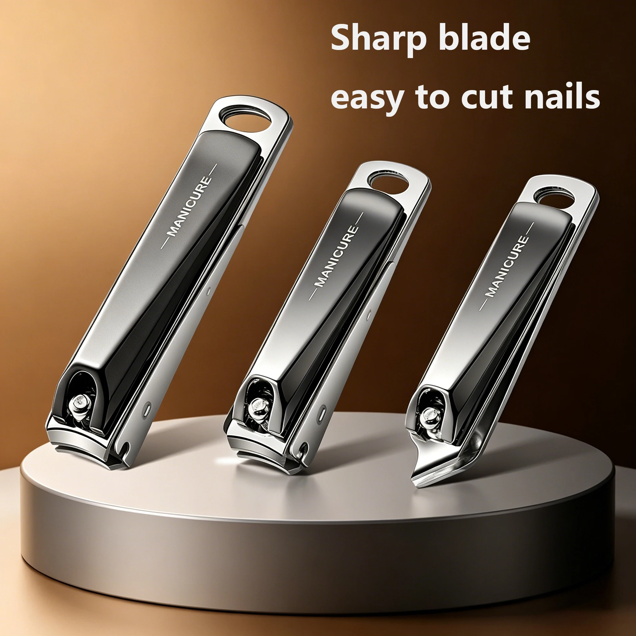 1/3 pieces, splash-proof nail clipper, nail cutter, detachable design, nail trimmer, thick and hard toe nail scissors tool, stai