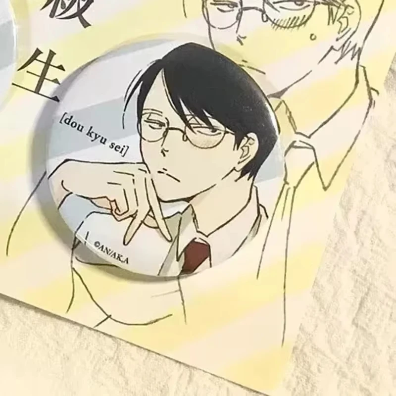 Anime Doukyuusei Rihito Sajo Hikaru Kusakabe Cosplay Brosche Metall-Abzeichen Schmuck Anstecknadeln Accessoires Kostüm Taschenornament – Detail 2