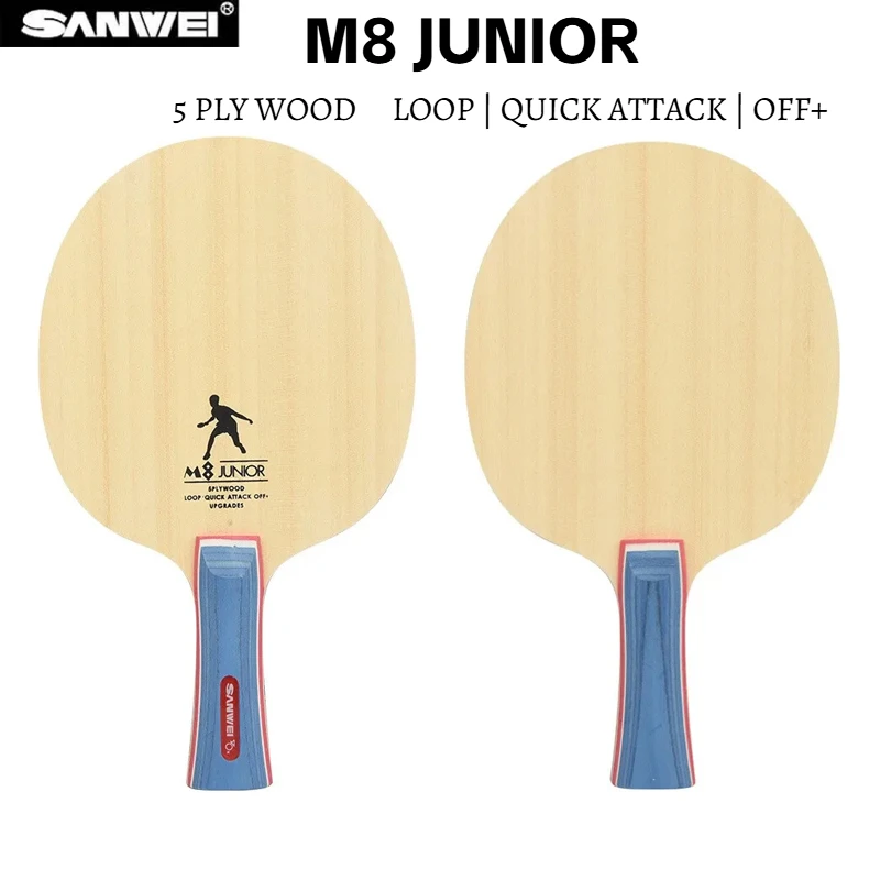 SANWEI M8 Table Tennis Blade Racket 5 Ply Wood Allround Control Loop Ping Pong Bat Paddle