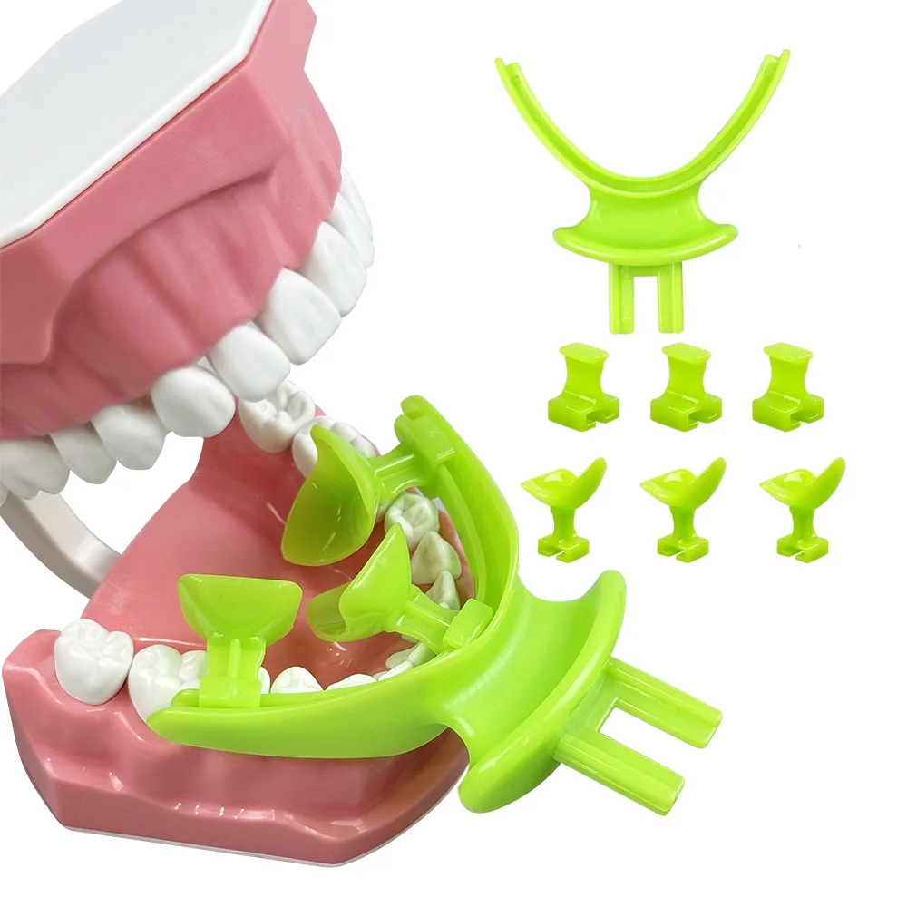

Dental BPS Centric Tray Mid Jaw Tray Denture Repair Occlusal Edentulous Impression Bite Registration Trays Kit Dentist Lab Tools