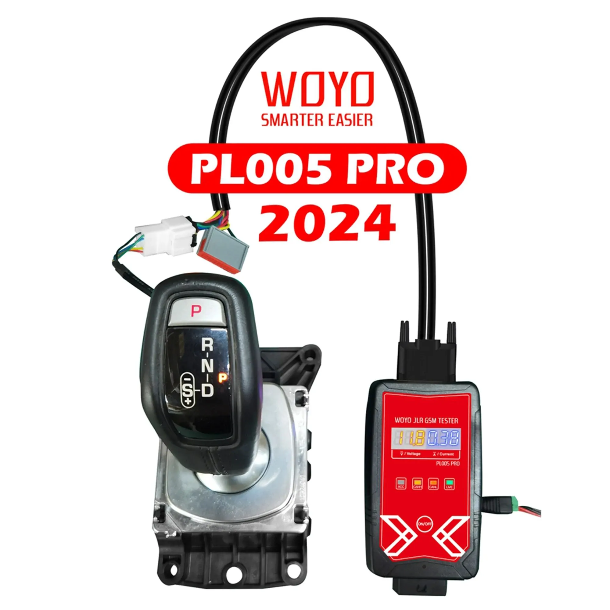 2024 WOYO PL005 PRO For Land Rover & Jaguar Transmission Gear Shift Module Tester, Connect Automotive Diagnostic Scanner