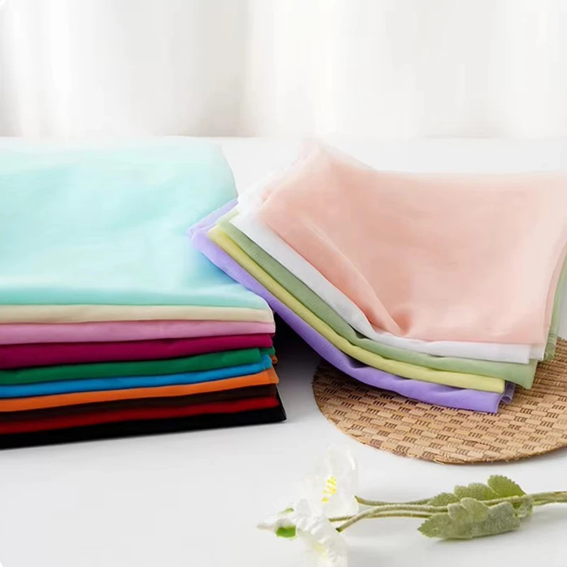 Solid Color Knitted Mesh Fabric Breathable Quick Dry Net Cloth for Sport T-shirt Backpack Lining  Handmade DIY Sewing Material