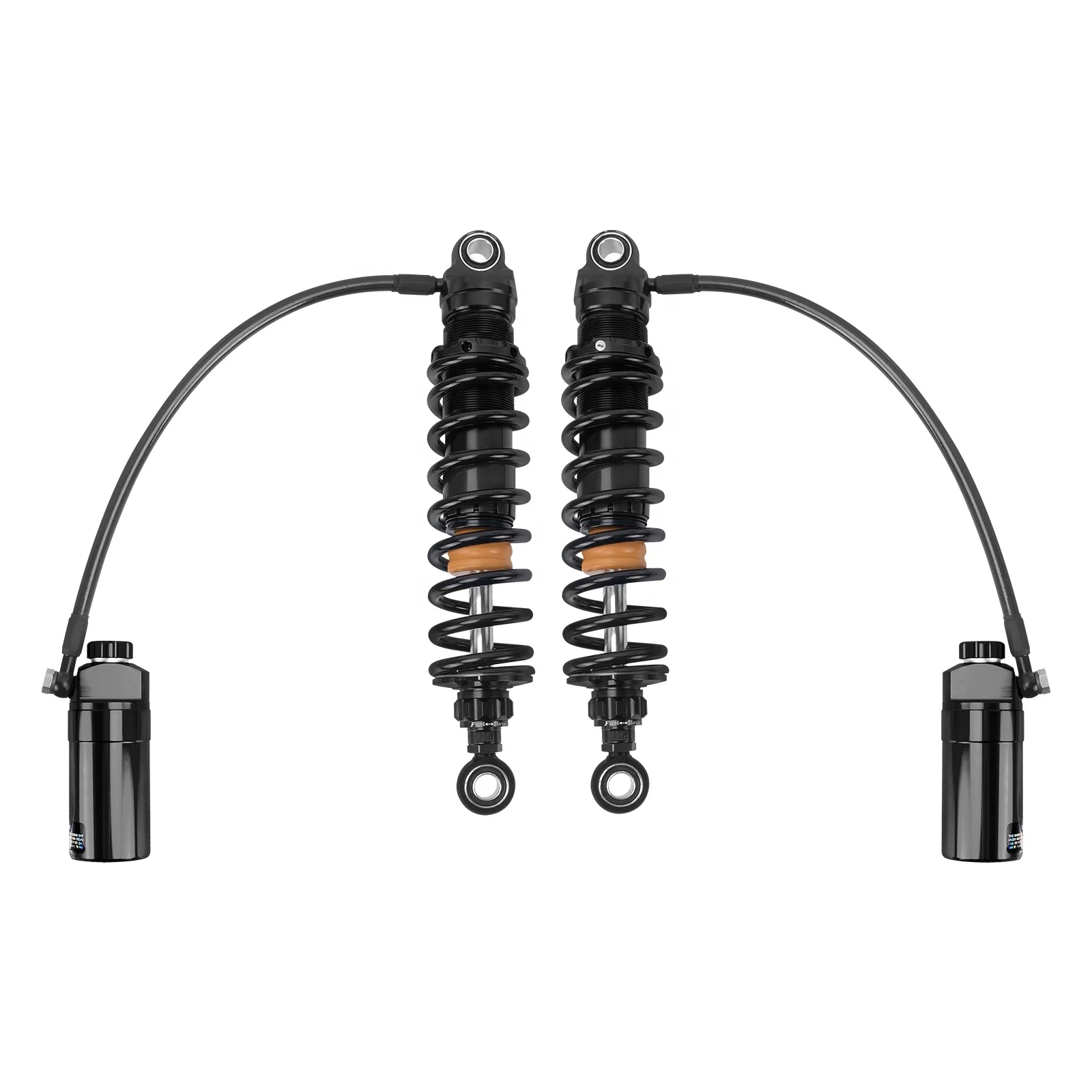 

Adjustable Rear Shocks Suspension With Remote Reservoir For Harley Touring Street Road Glide Ultra 2014-Up