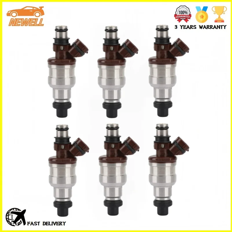 

6pcs 23250-65020 23209-65020 Fuel Injector For Toyota 4Runner Hilux Pickup 89-95 SR5 T100 3VZE 93-94 3.0L V6 2959CC