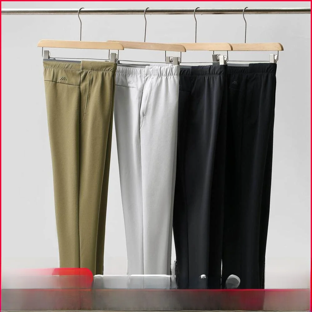 

Premium Men's Thin Breathable Casual Pants Set Autumn New Arrival Straight Leg Long Trousers Youth Daily Wear Color