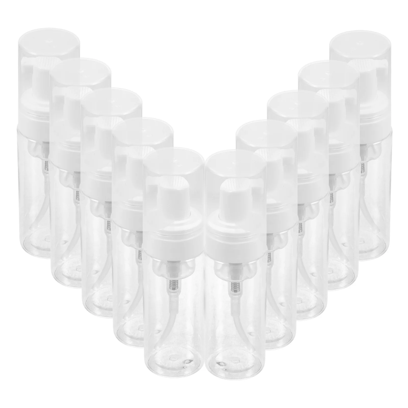 10 Stück nachfüllbare Reiseflaschen, weicher Kunststoff, Pumpspender, auslaufsichere Behälter für Shampoo, Lotion, Duschgel