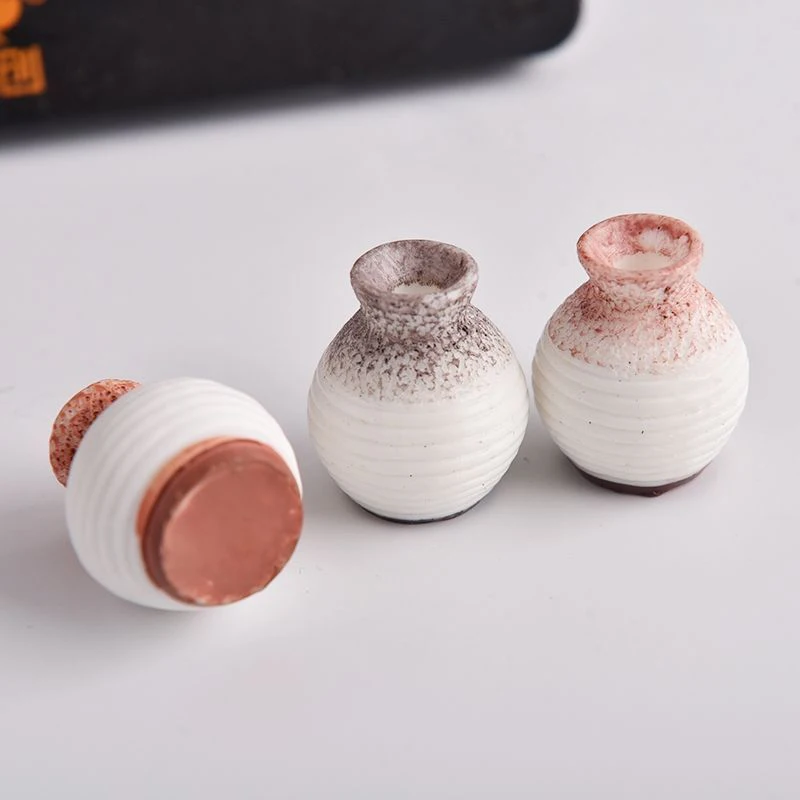 Resin Mini Vase Small Mouth Vase Flowerpot Garden Ornament DIY Micro Landscape Desk Decoration Home Decoration Accessories