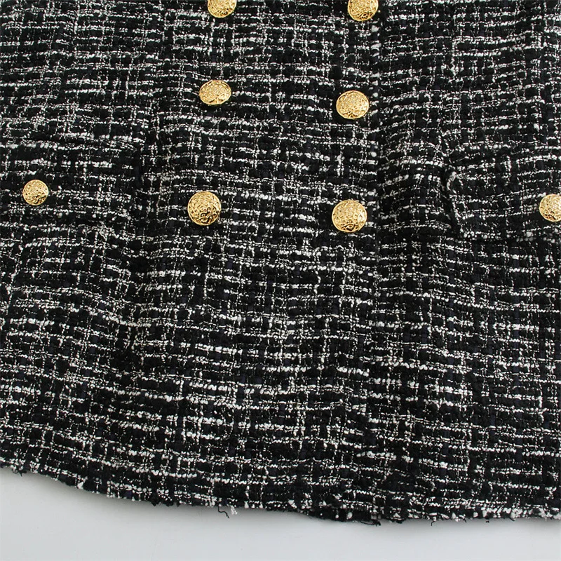 Women's Double-Breasted Loose Suit Jacket Fashion Texture Casual Early Spring European American Style Clothing