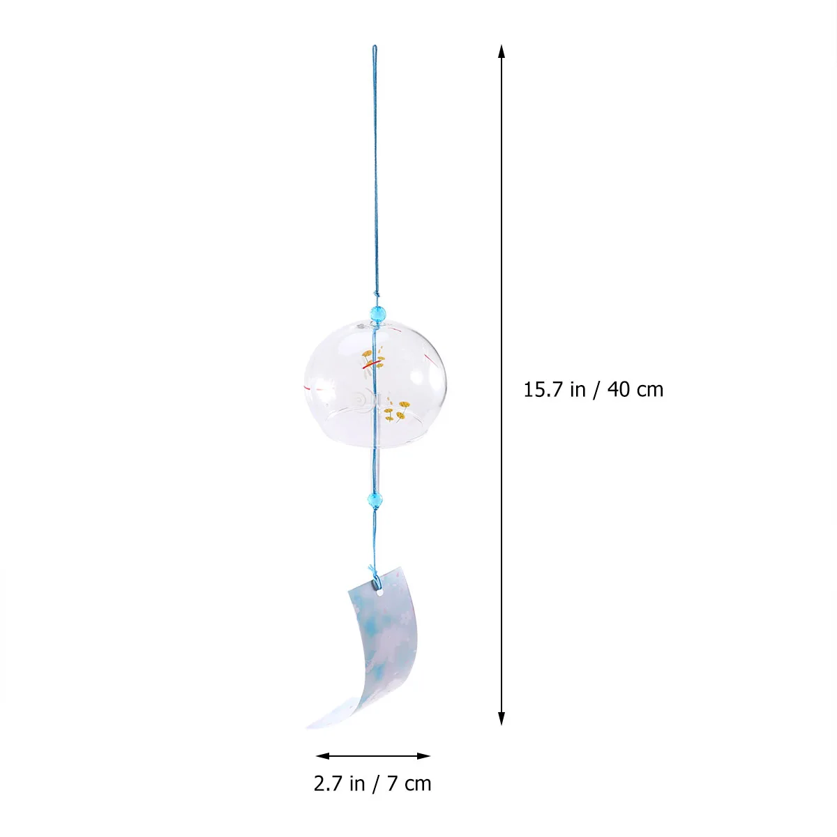 

Japanese Glass Wind Chimes No Chemical Smell Hanging Decor for Room Garden Balcony Car Birthday Present