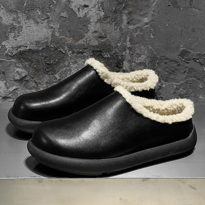 New Winter Men Warm Business Loafers Men One-foot Lightweight Comfortable Versatile Fashionable Snowshoes Couple Shoes Men