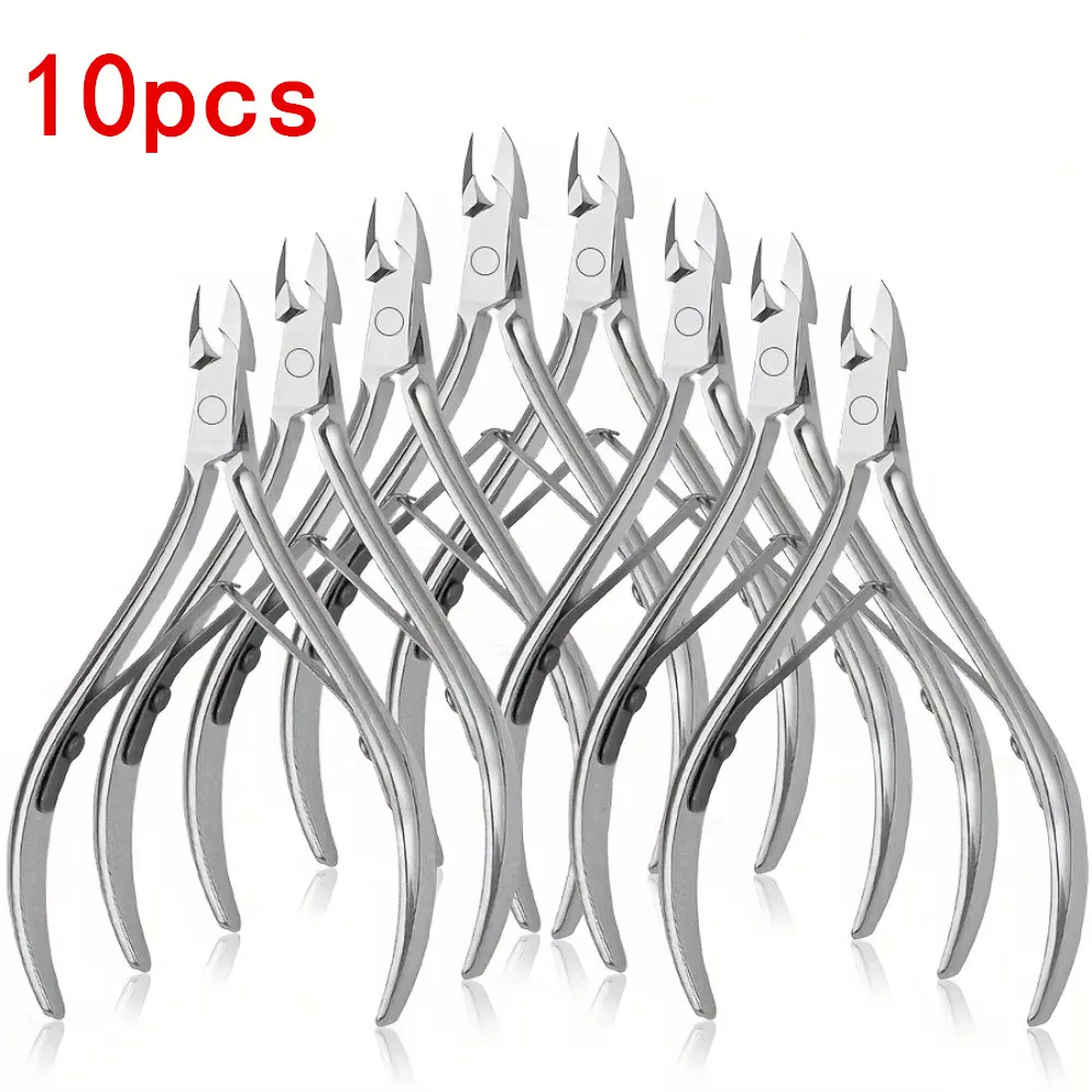 10/5/2/1pc roestvrijstalen nagelknipper schaar, nagelverzorgingsset, dode huid verwijderaar kit, nagelpeeling, professionele dode huid