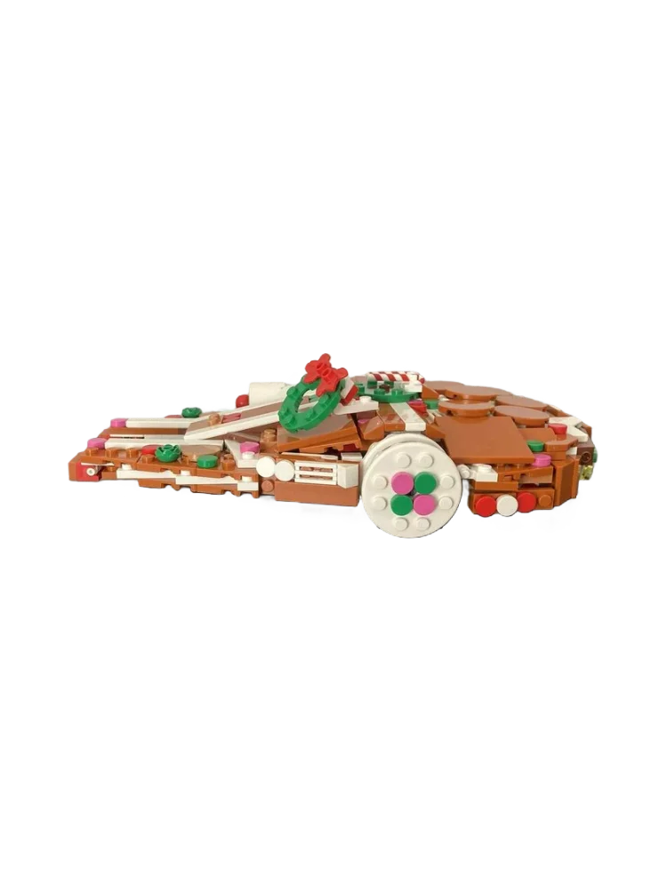 진저브레드 신형 SF 우주선 팔콘 MOC-238000 블록 세트 스페이스 워즈 모델 선물 크리스마스 선물