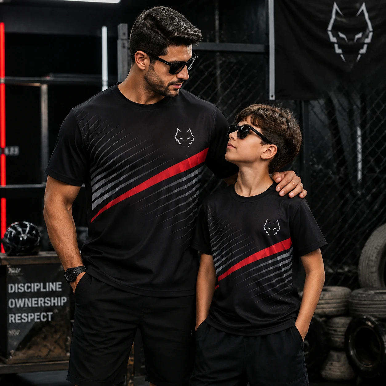 Summer New Men's Badminton and Table Tennis Gradient Striped Print Breathable Round Neck T-shirt Outdoor Casual Sports Top