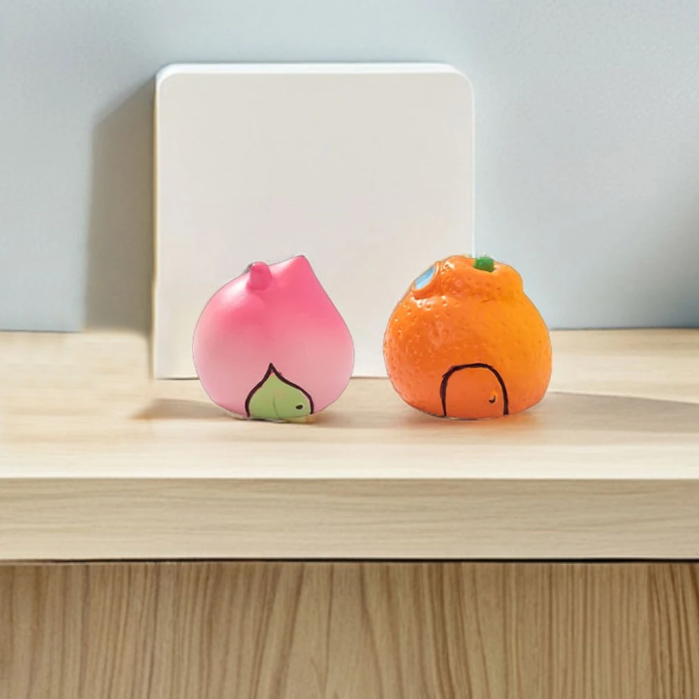 

10pcs Fruit Figurines Micro Landscape Accessories Cute Desktop Decor Mini Statues For Home Office Party Mini Resin