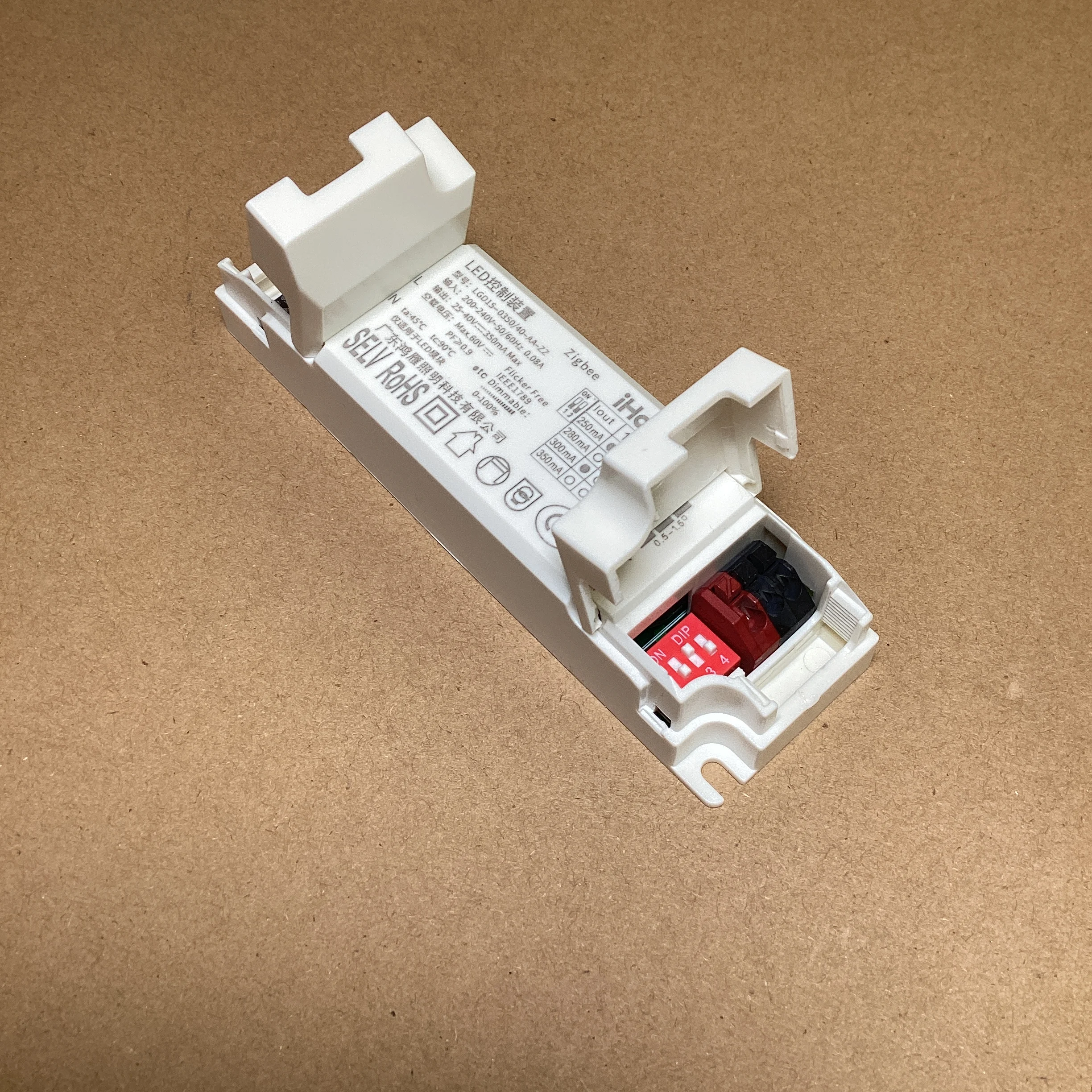 Zigbee CCT LED Driver 10W 12W 14W Wireless Smart Ligthting Transformer 250mA 280mA 300mA 350mA for Ceiling Lights LGD15-0350/40