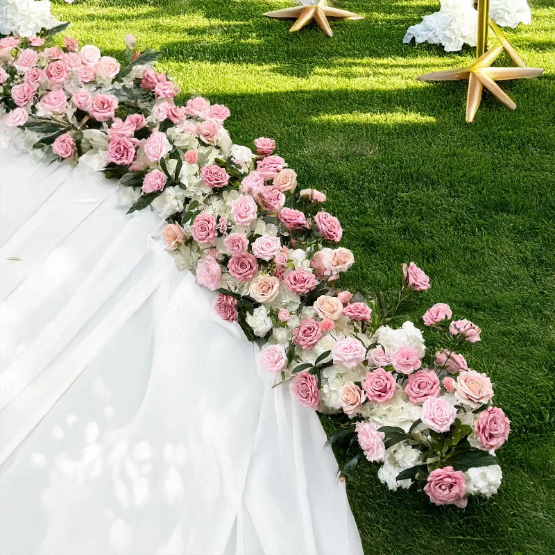 

Full Set of Pink Flower Balls Artificial Flower Arrangement Wedding Arch Dining Table Decoration Silk Flower Stage Placement