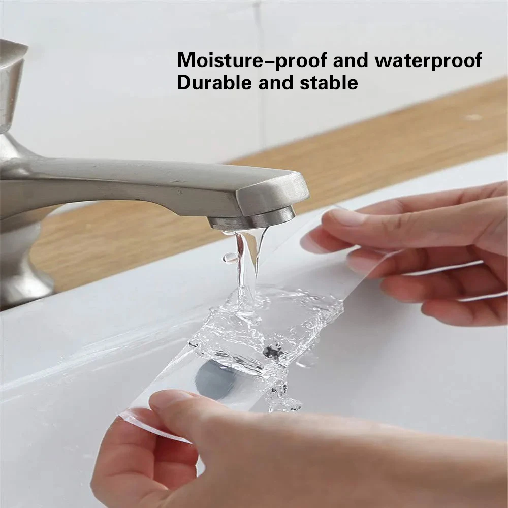 Nano ruban adhésif Double face Transparent réutilisable, résistant à la chaleur, autocollants muraux imperméables, rubans de décoration pour articles de toilette de salle de bains