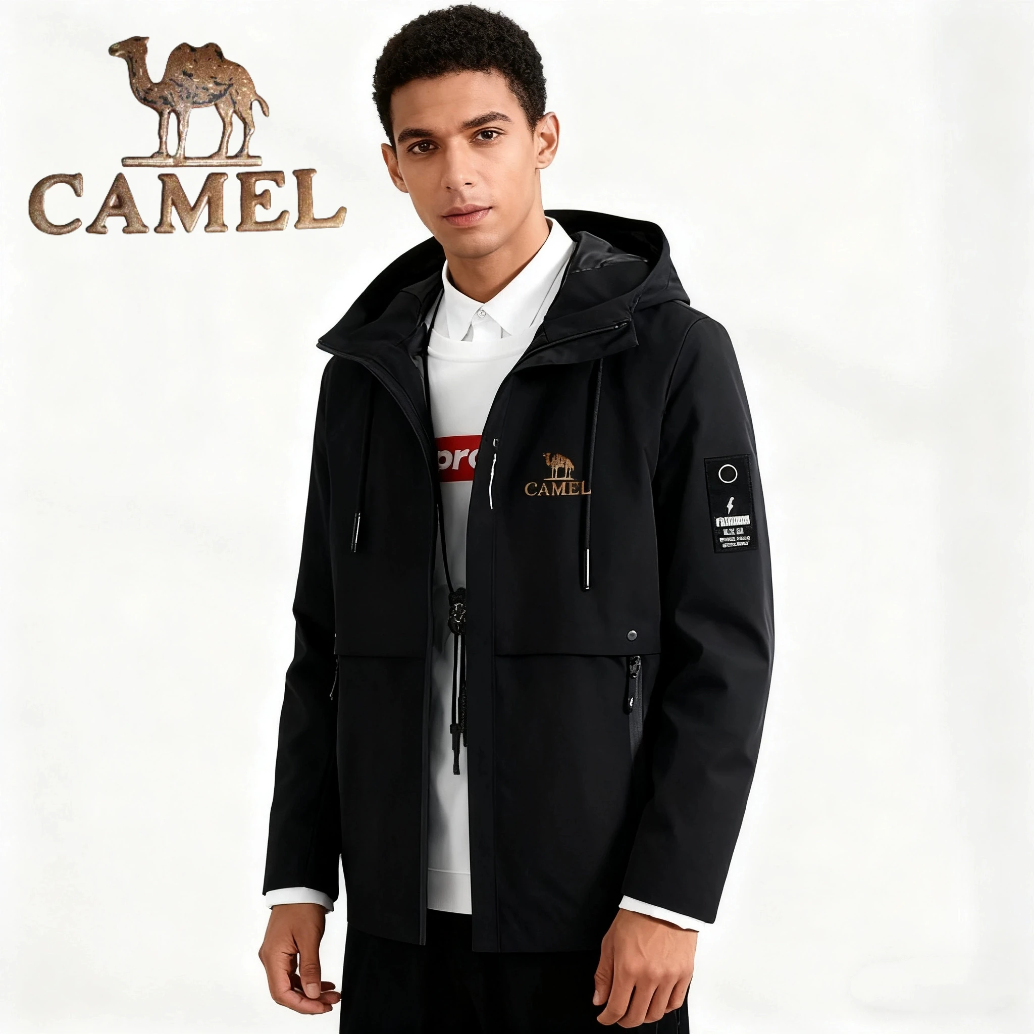

Camel Trendy Spring Autumn Casual Coat Oversized Streecoat for menmecoat for menvarsity jacketmens jackethoodies for mencoat for