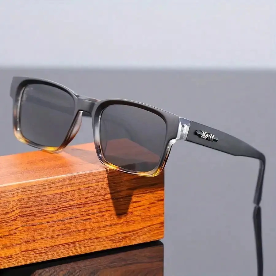 Square Frame Multi-Color High-End Glasses, New Retro Square Frame Glasses, Unisex Daily Outdoor Party Decoration, Great Gift image 2