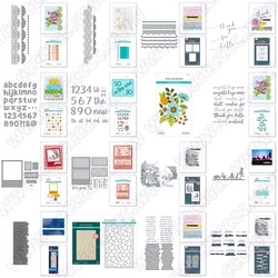 Craft Clearance Alphanumeric Flower Background Metal Cutting Dies Stencil Hot Foil DIY Make Card Scrapbook Embossed Paper Album