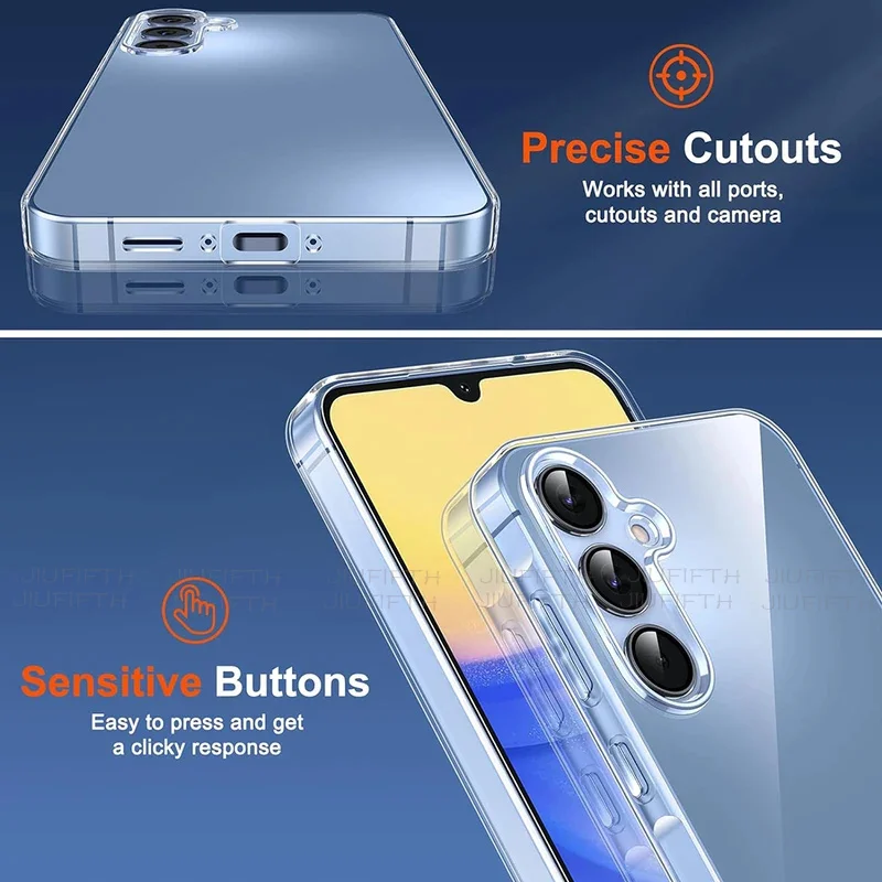 

A 55 For Samsung Galaxy S25 S24 S23 S21 FE S22 Ultra Plus A16 A06 A55 A35 A15 A05S A54 A34 A14 A53 A33 Silicone Soft Case