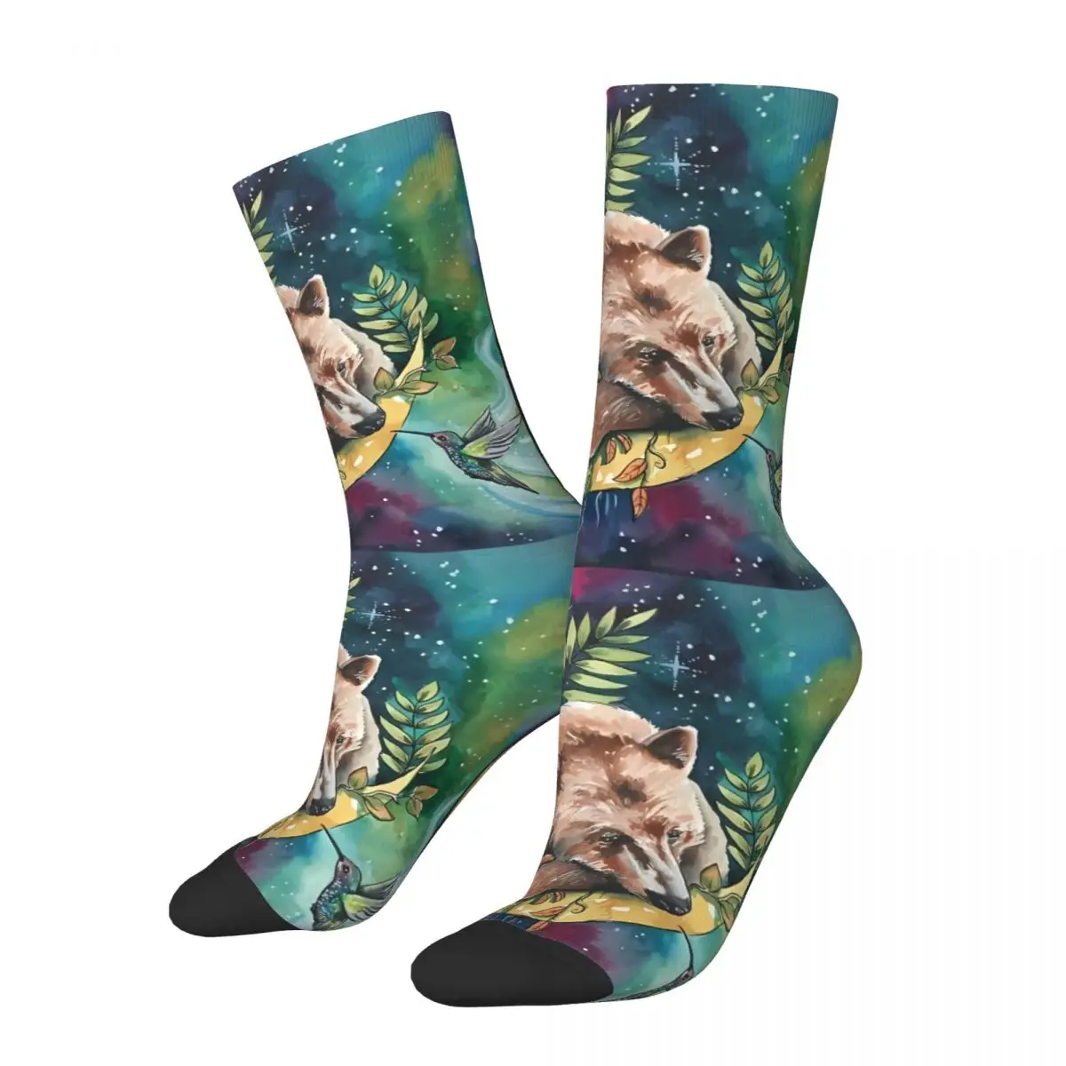 Raccoon Sock Printed Man Polyester