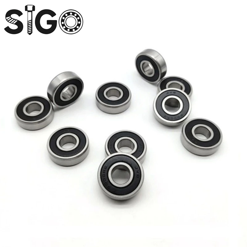 2PCS 6201RS 12x32x10 Mm ABEC-7 440C Bearing Steel 6201RS Ball Bearings 6201-2RS Bearing Steel Ball Bearing
