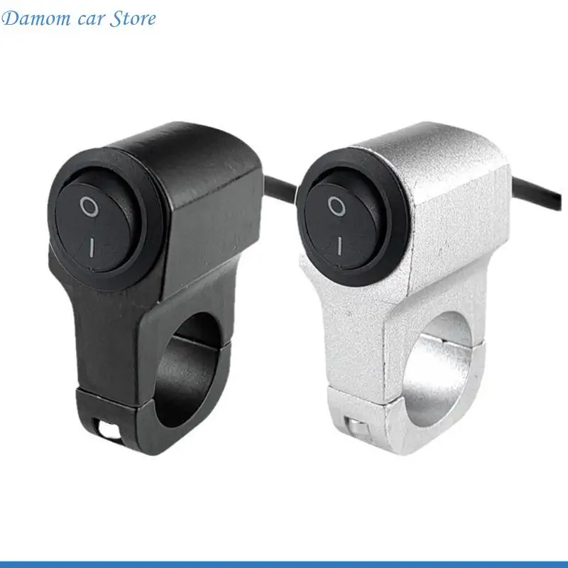 

A2UC 22mm 7/8in Handlebar Headlight Control Switches Aluminum Scooter Fog Light On/Off Switches Button Motorbike Accessories