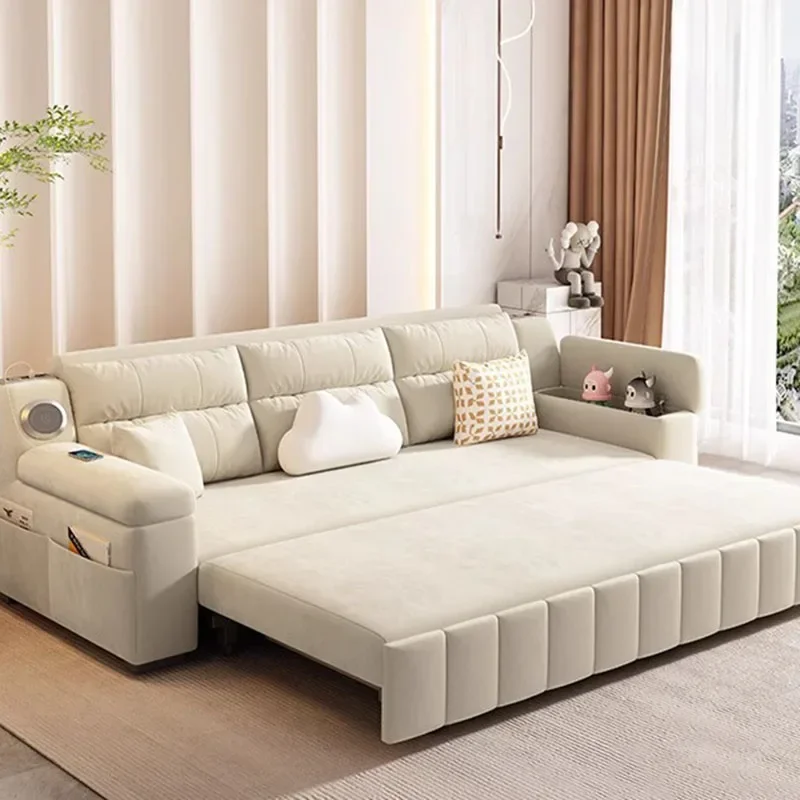 Large Baby Modern Sofas Cozy Relaxing White Recliner Armchair Sofas Floor Daybed Divani  Furniture Living Room image 4