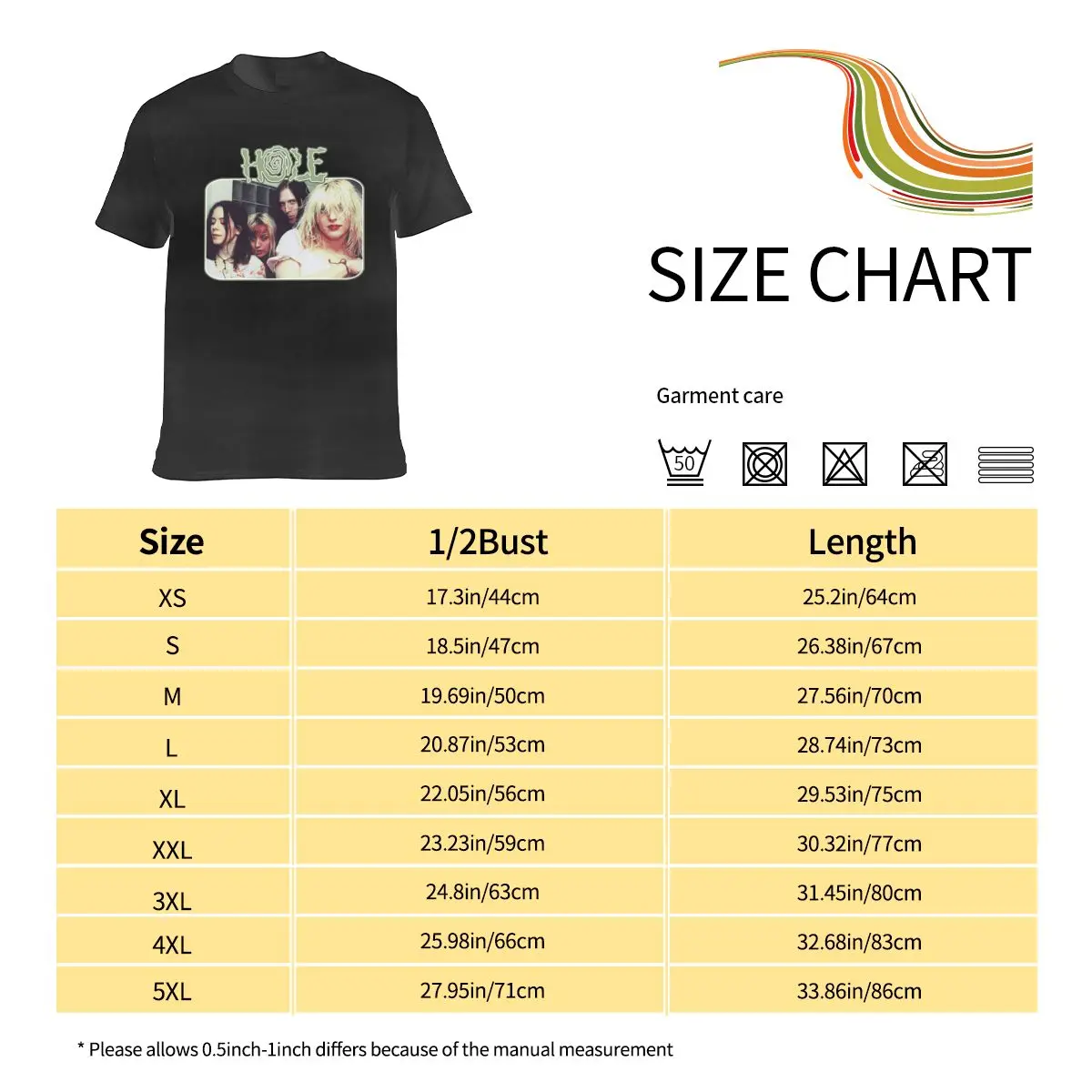 Band Rock Girls T Shirt Hole Courtney Love Basic 100 Cotton T-Shirt Short Sleeves Print Tee Shirt Man