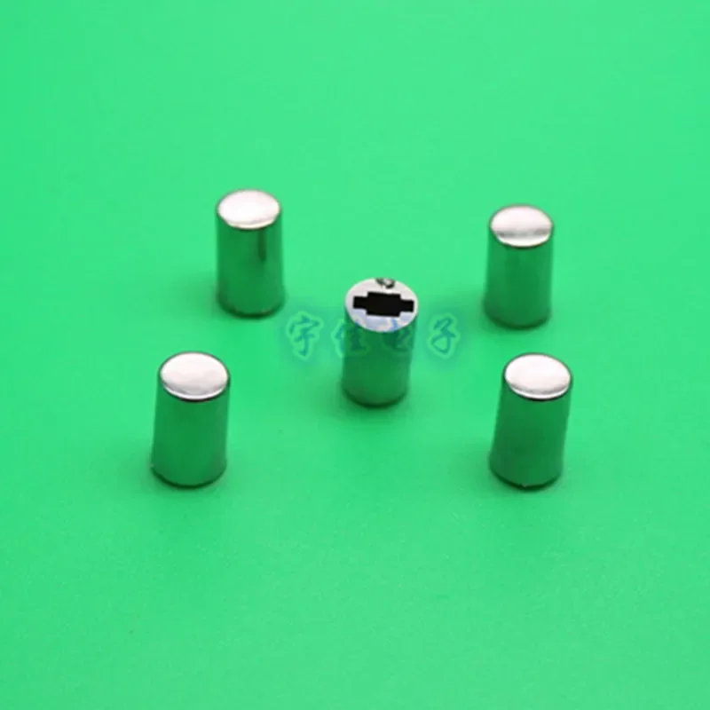 10 Piece 7 * 12mm light touch button cap plated button cap square hole 3.2mm plated silver panel switch button