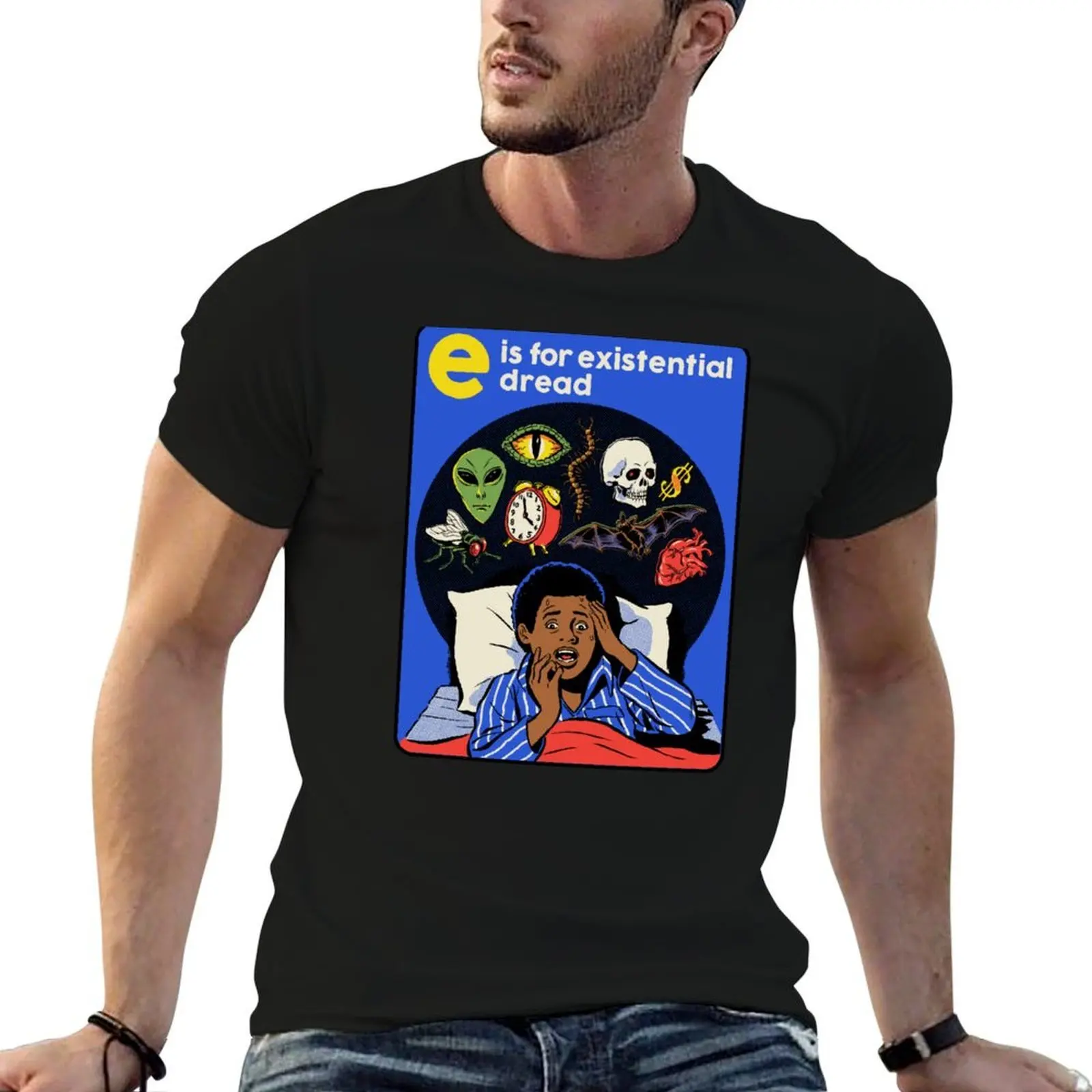 E is for Existential Dread T-Shirt Personalized t-shirt vintage anime shirt sweat shirts, men