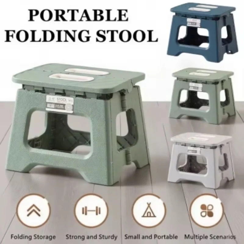 مقعد محمول قابل للطي من البلاستيك السميك للاستخدام الخارجي، مناسب للبالغين والأطفال للأنشطة الخارجية وصيد الأسماك #6