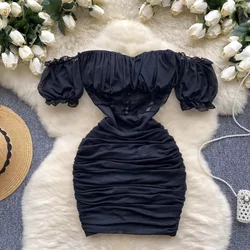 Elegant Vintage off shoulder slip lace PATCHWORK Dress Chic Sexy Slim Summer Women summer sweet Fashion dresses