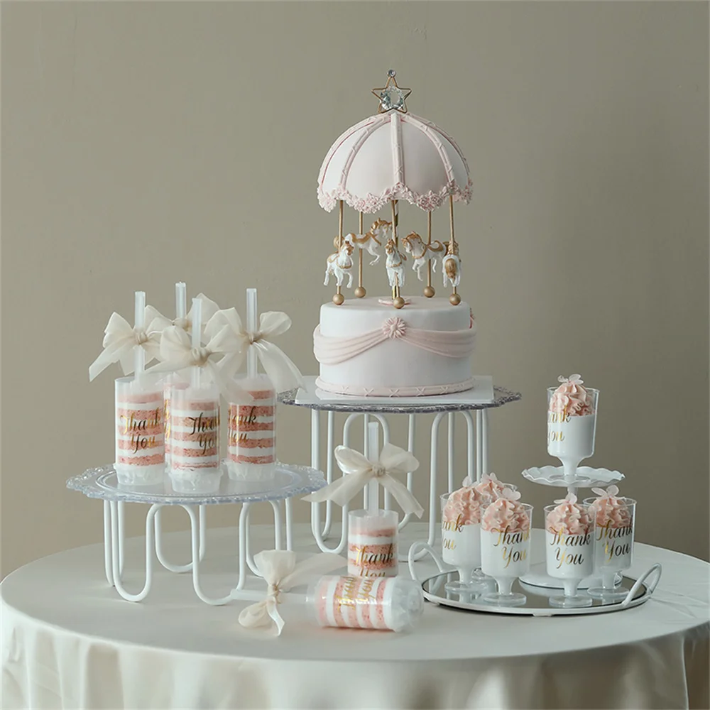 

fake pudding artificial dessert food props kids children's birthday wedding party supplies merry-go-round simulation cake model