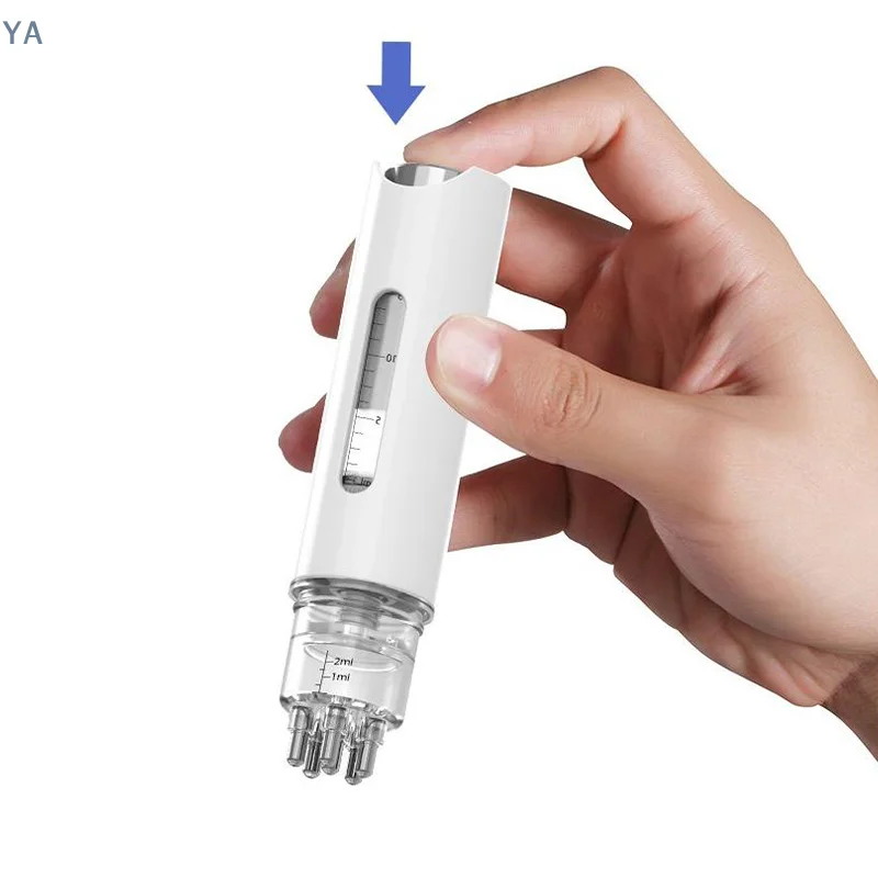 [Y]Six Needles Portable Scalp Applicator Liquid Comb Hair Roots Massage Medicine Comb Hair For Hair Growth Serum Oil Nourish