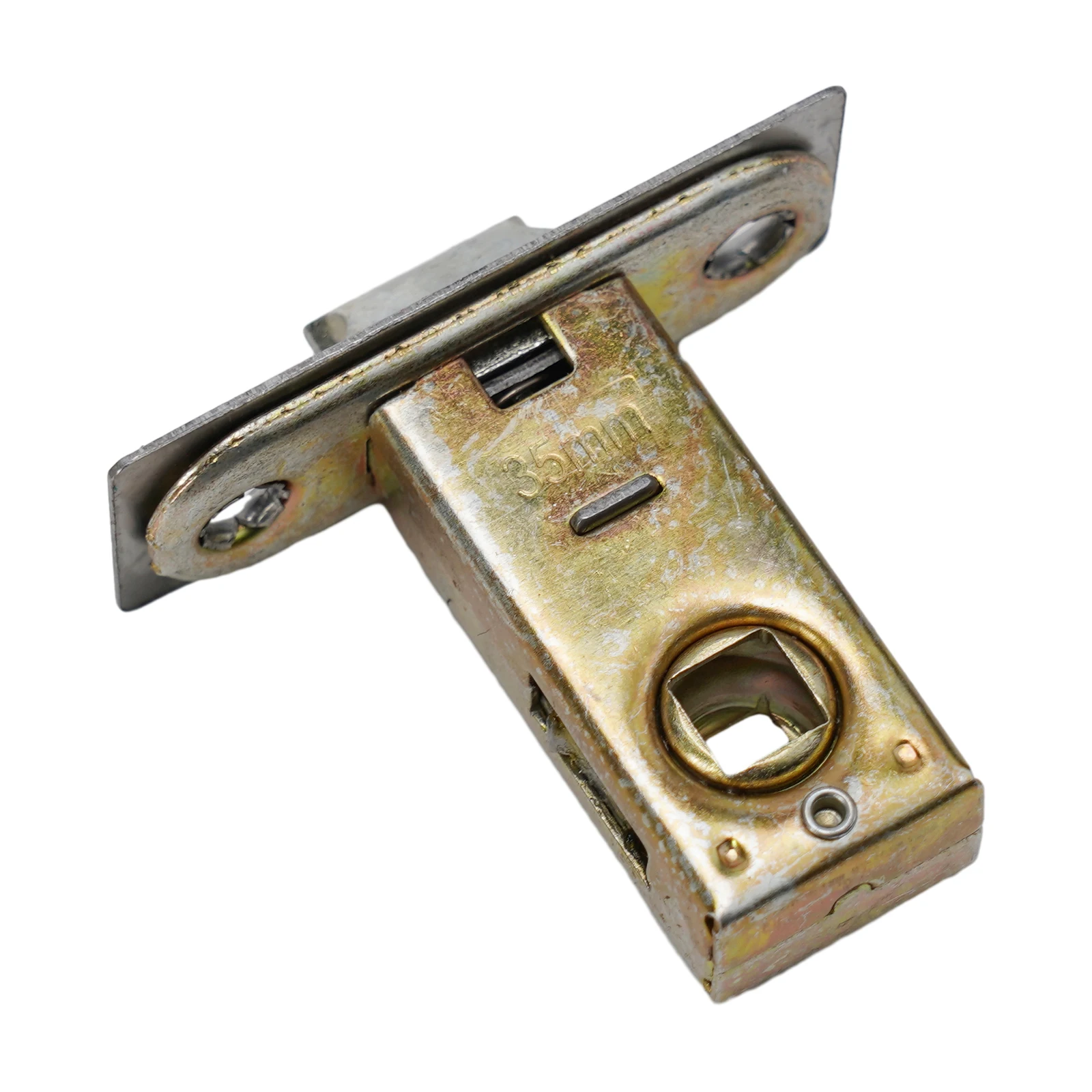 Zinc Alloy Flat Tubular Mortice Latch for Internal Door Applications Compatible with Bolt Through Levers and Unsprung Hardware